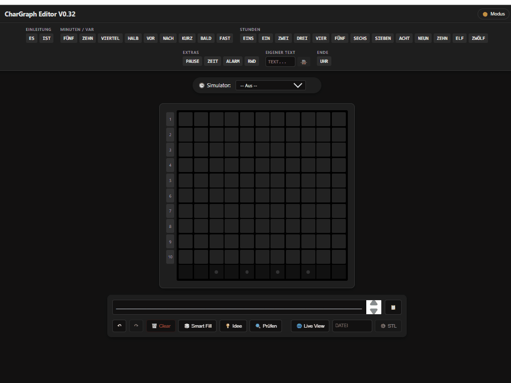 CharGraph Editor Anleitung